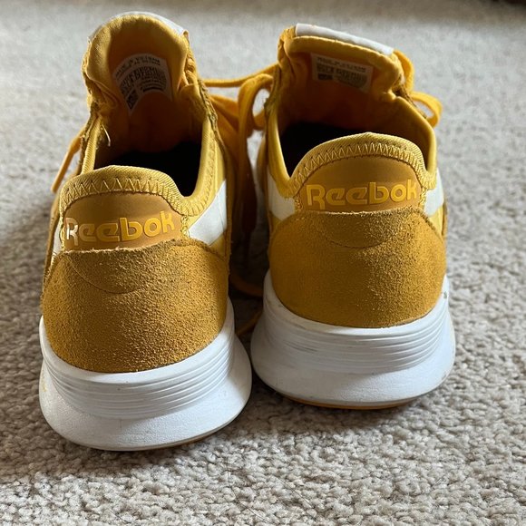 *Reebok* Yellow Classic Nylon Sneakers | Fierce Gold & White | 6.5 | Gently Used - Picture 7 of 12